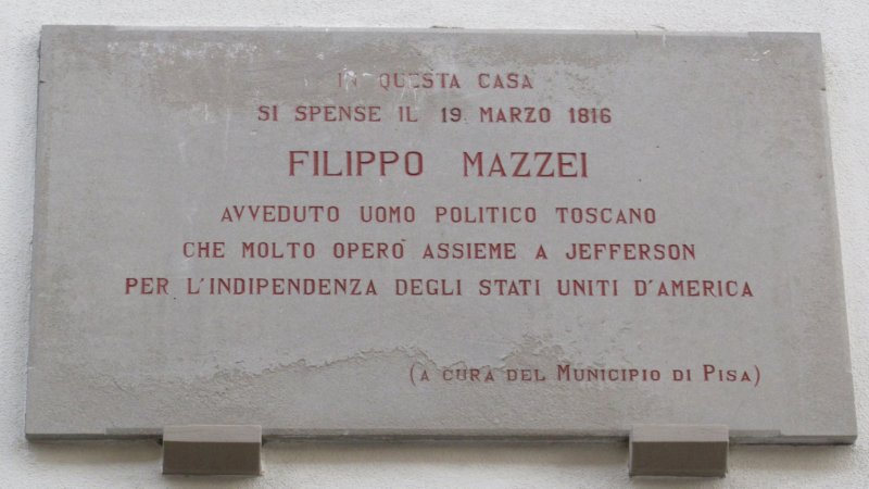 1816: Filippo Mazzei: An Italian who Helped the Americans Achieve their Independence