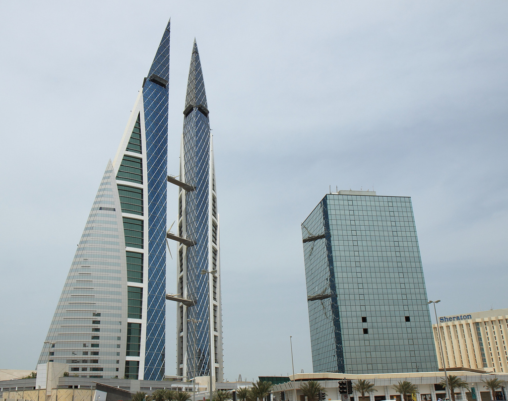 2008: The First Skyscraper with Built-In Wind Turbines (The Bahrain World Trade Center)