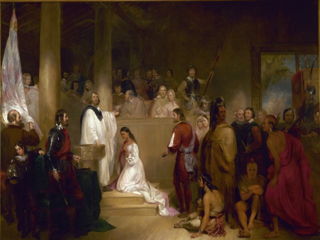 1613: Young Indian Princess Pocahontas Captured
