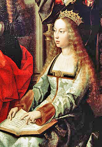 Probable depiction of Isabella of Castile, around 1520 by Gerard David (?)