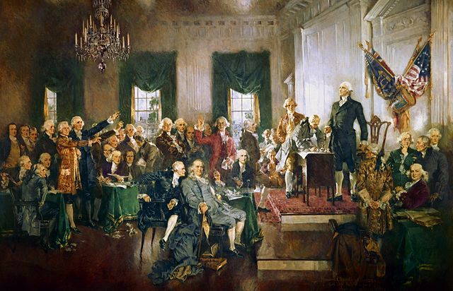 1789: The President George Washington`s Swearing-In Ceremony