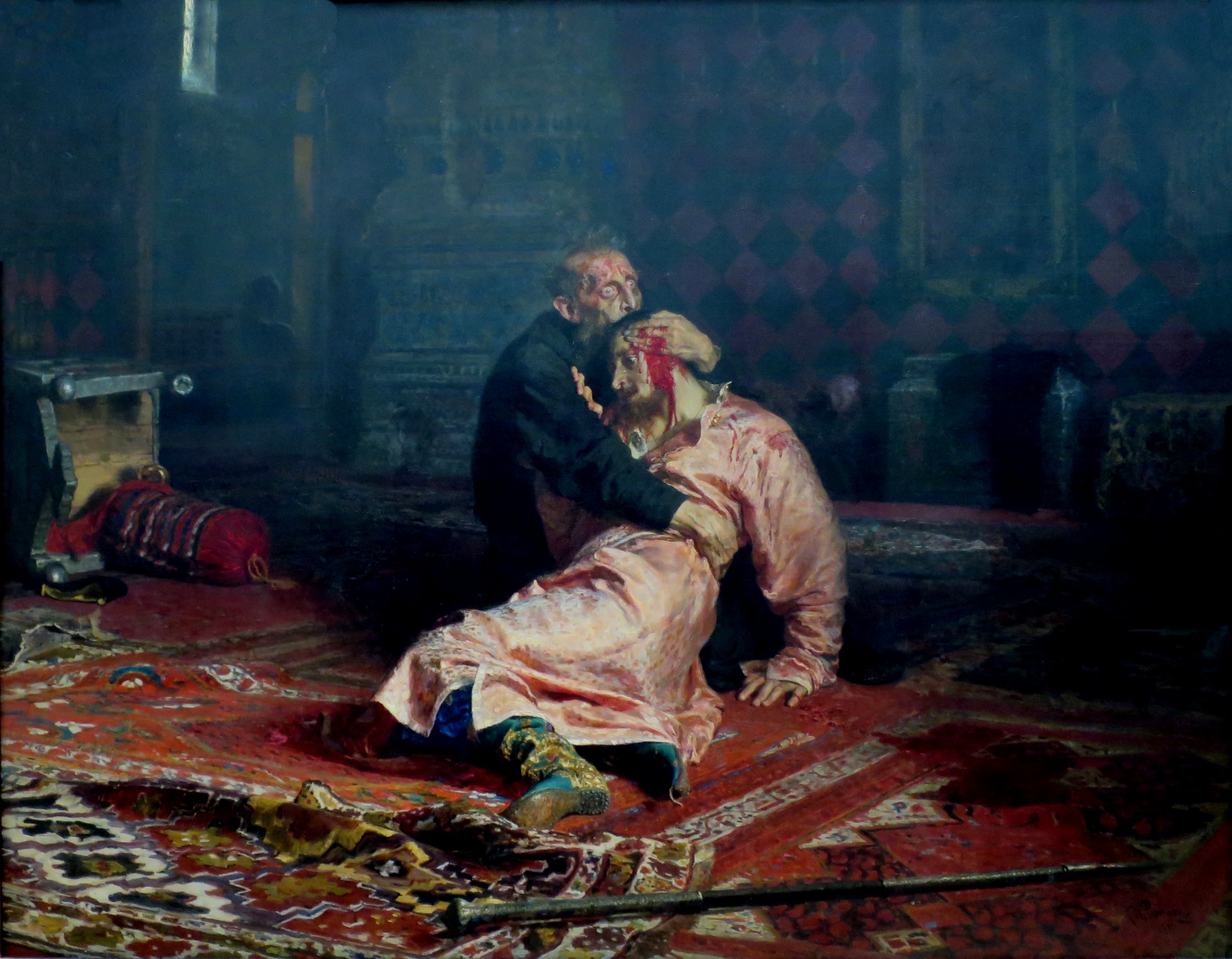 1581: Russian Tsar Ivan the Terrible Killed his own Son and Grandchild