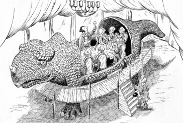 New Year’s Eve Dinner Served in a Dinosaur’s Bowels – 1853