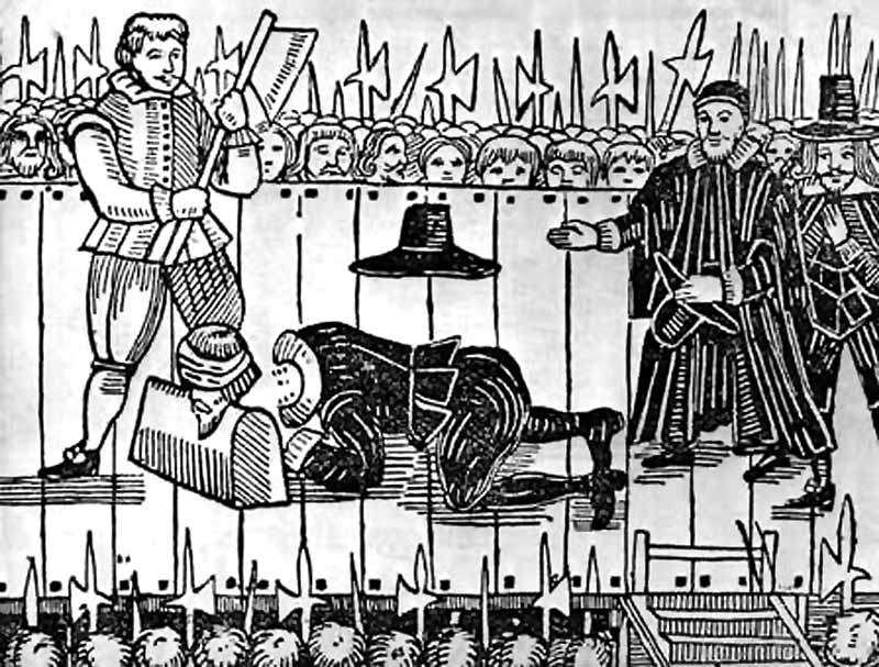 British King Charles I Beheaded – 1649
