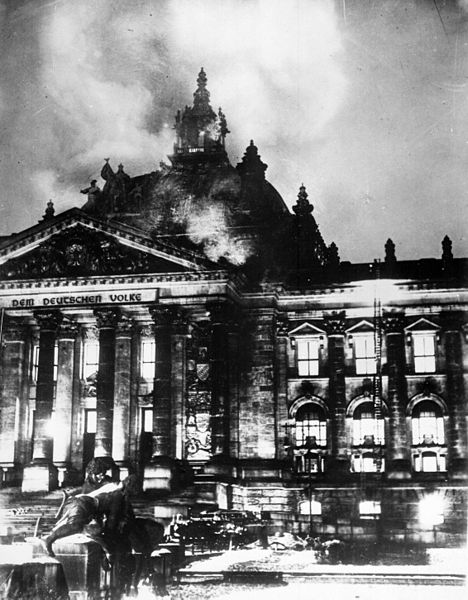 1933: The Reichstag Fire Likely Ordered by Hitler