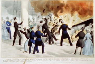 1844: Two American Secretaries Killed in Cannon Explosion