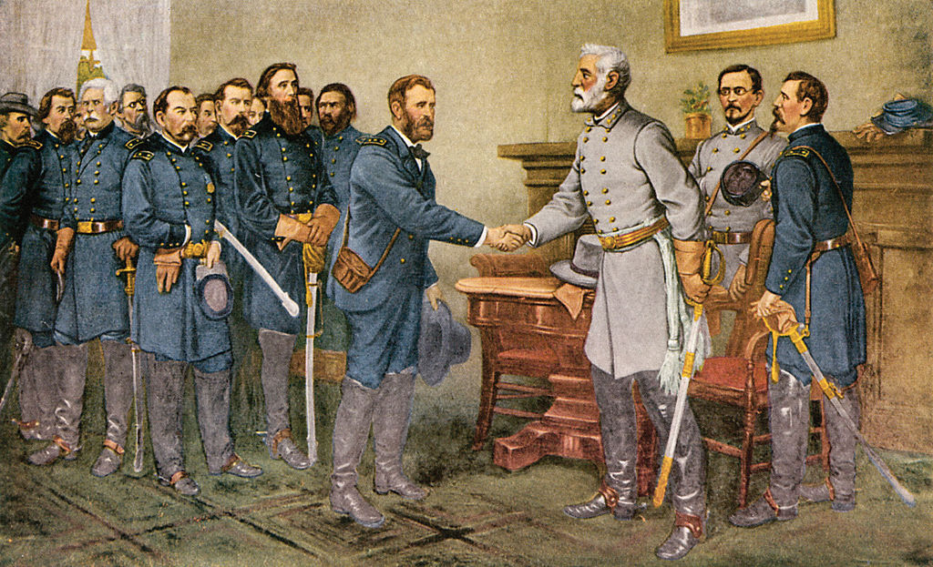 1865: General Robert E. Lee Surrenders to General Grant