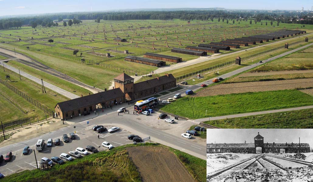 PHOTO: Auschwitz Concentration Camp Then and Now