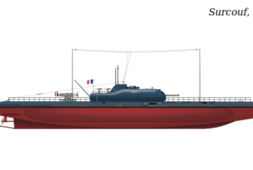1934: French Submarine Aircraft Carrier Surcouf Commissioned