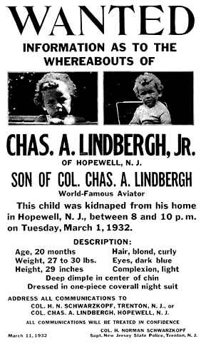 1932: Charles Lindbergh’s Son Found Dead