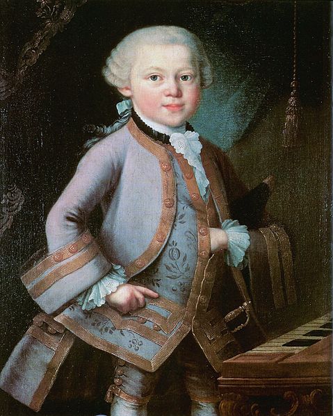 How old was little Mozart when he started playing?