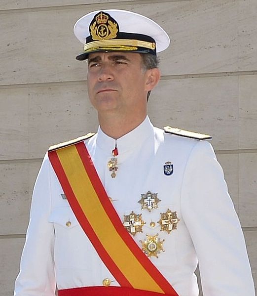 With the abdication of Juan Carlos, today’s King of Spain Felipe VI came to the throne. – 2014.