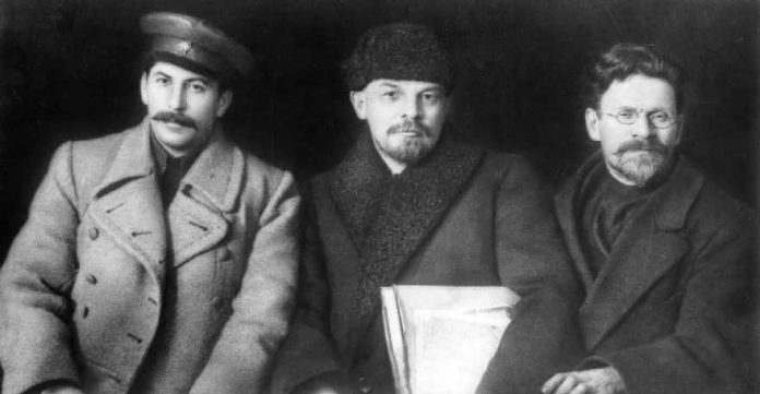 Lenin and Stalin organized a bank robbery