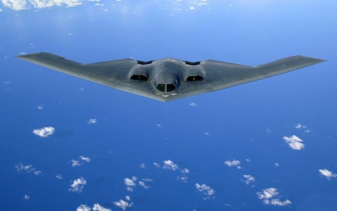 The first flight of the invisible B-2 Spirit bomber (1989)
