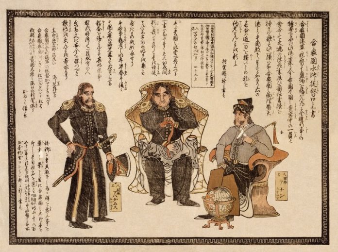 The beginning of Japanese opening after centuries of isolation