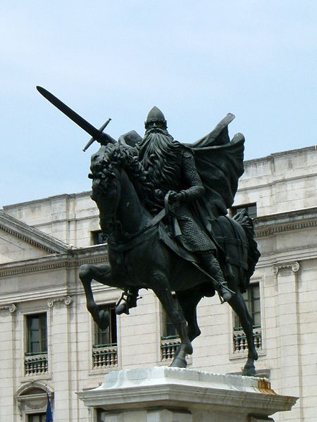 Spanish national hero Rodrigo Díaz of Vivaro – the famous El Cid – 1099.