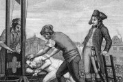 Robespierre executed by guillotine during the French Revolution