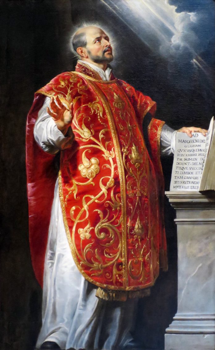 Sv. Ignatius of Loyola – founder of the Jesuit order – 1556.