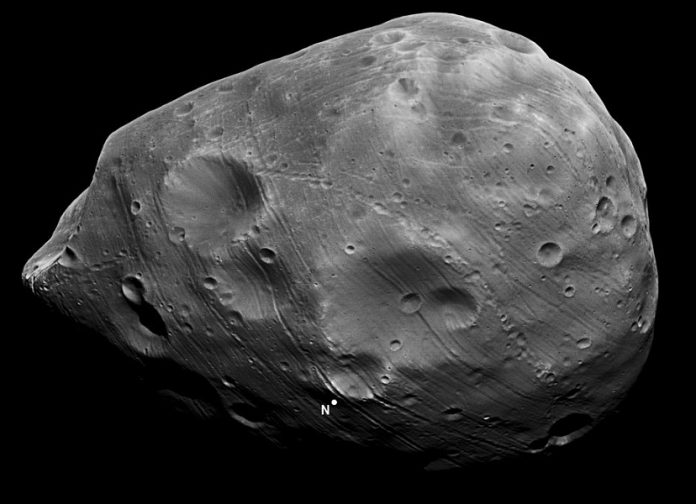 Mars moon Phobos discovered (1877)